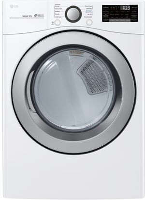 LG 7.4 Cu. Ft. White Front Load Gas Dryer