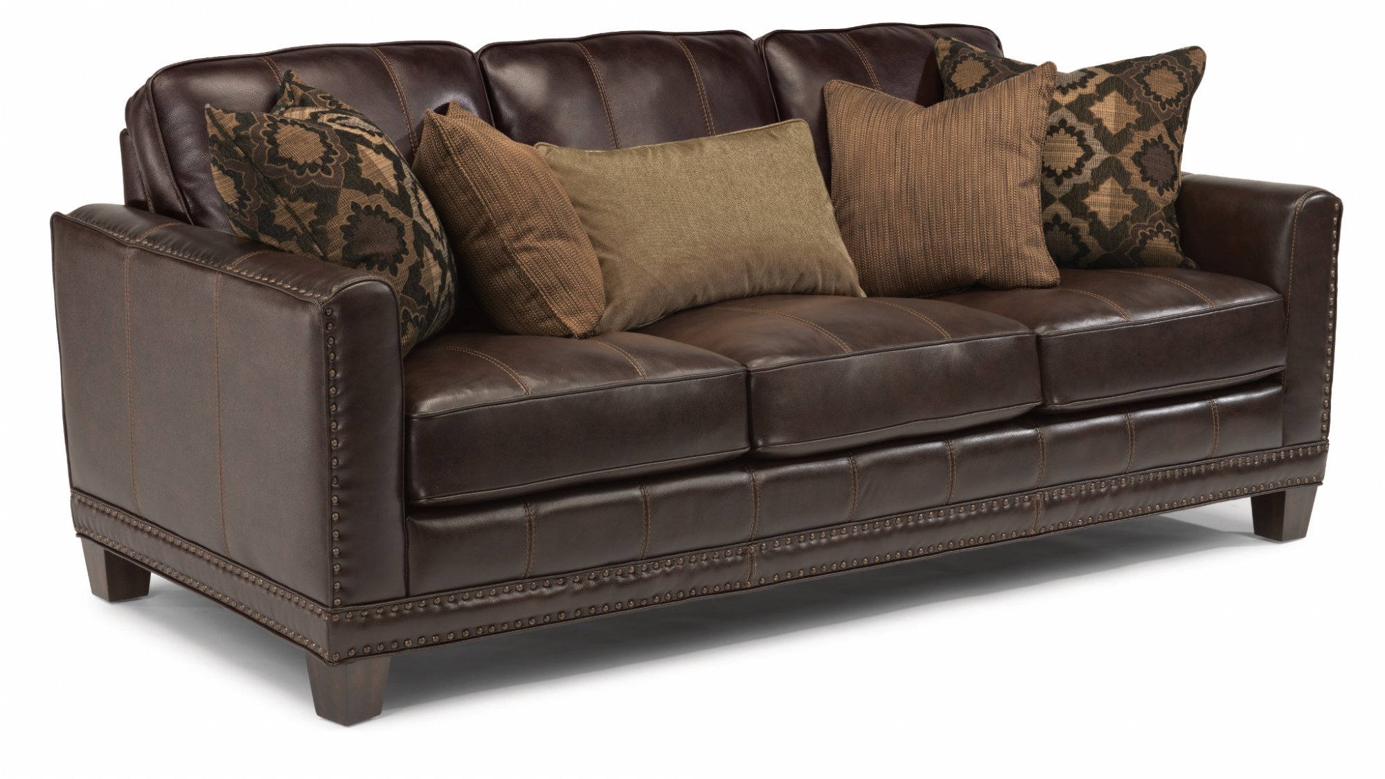 Flexsteel® Port Royal Brown Sofa