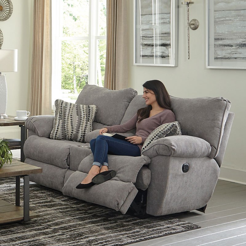 pillow top reclining sofa