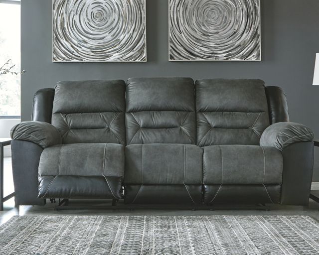 Signature Design by Ashley® Earhart Slate Reclining Sofa 3