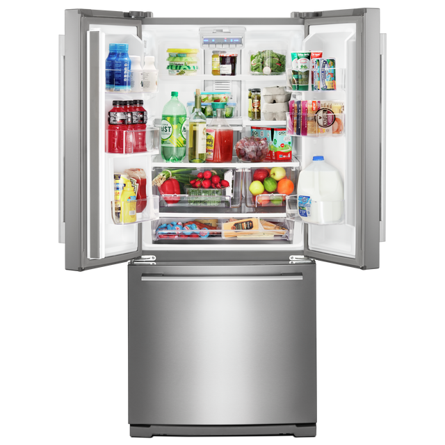 Réfrigérateur à portes françaises de 30 po Whirlpool® de 19,7 pi³ - Acier inoxydable résistant aux traces de doigts 2