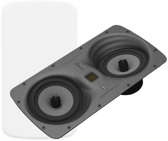 GoldenEar Technology® Invisa Series Dual 4.5" White In-Ceiling Speaker 1