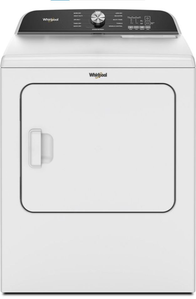 Whirlpool® 7.0 Cu. Ft. White Front Load Electric Dryer | Wayne's ...