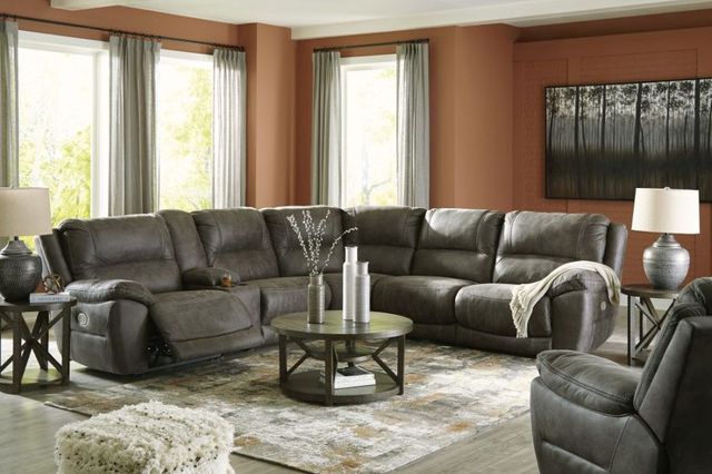Signature Design by Ashley® Cranedall 6-Piece Quarry Power Reclining Sectional-2