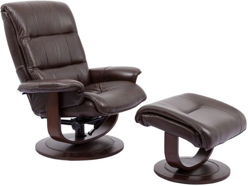 Parker House® Knight Robust Manual Reclining Swivel Chair and Ottoman