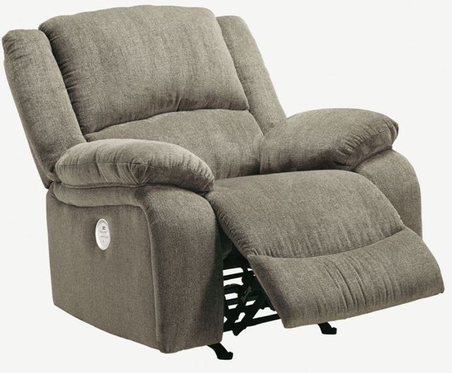 Signature Design by Ashley® Draycoll Pewter Power Rocker Recliner 1