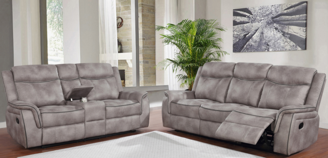 Coaster® Lawrence 2-Piece Taupe Reclining Living Room Set 0