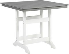 Signature Design by Ashley® Transville Gray/White Outdoor Counter Height Dining Table
