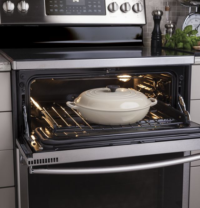 GE® Profile™ Series 30" Stainless Steel Free Standing Electric Double Oven Convection Range 6