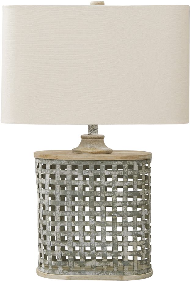 Signature Design by Ashley® Deondra Gray Metal Table Lamp