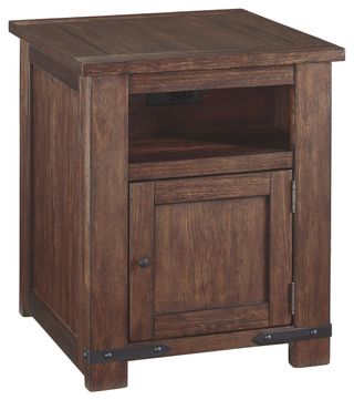 Signature Design by Ashley® Budmore Brown Rectangular End Table