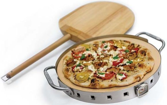 Broil King® Stainless Steel Pizza Stone Grill Set-0