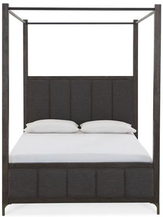 Modus Furniture Lucerne Vintage Coffee California King Canopy Bed