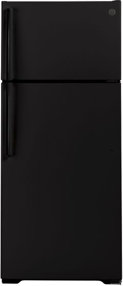 GE® 17.5 Cu. Ft. Black Top Freezer Refrigerator