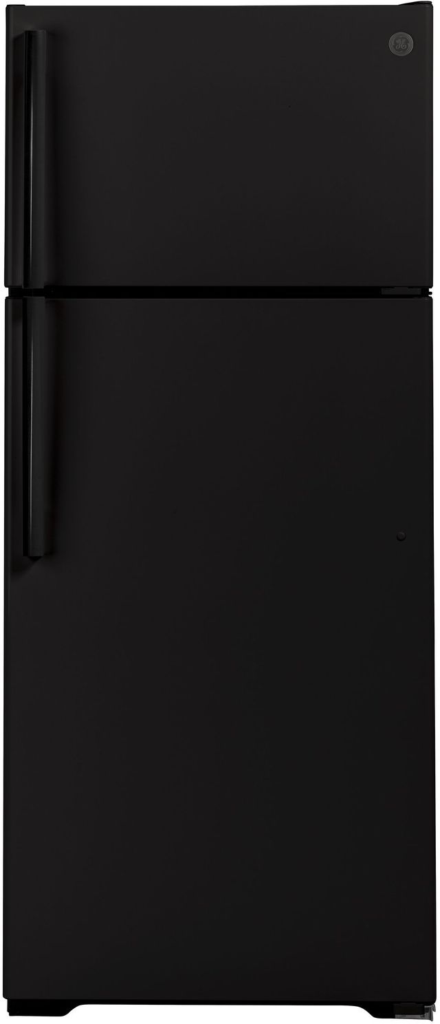 GE® 17.5 Cu. Ft. Fingerprint Resistant Stainless Steel Top-Freezer Refrigerator 0
