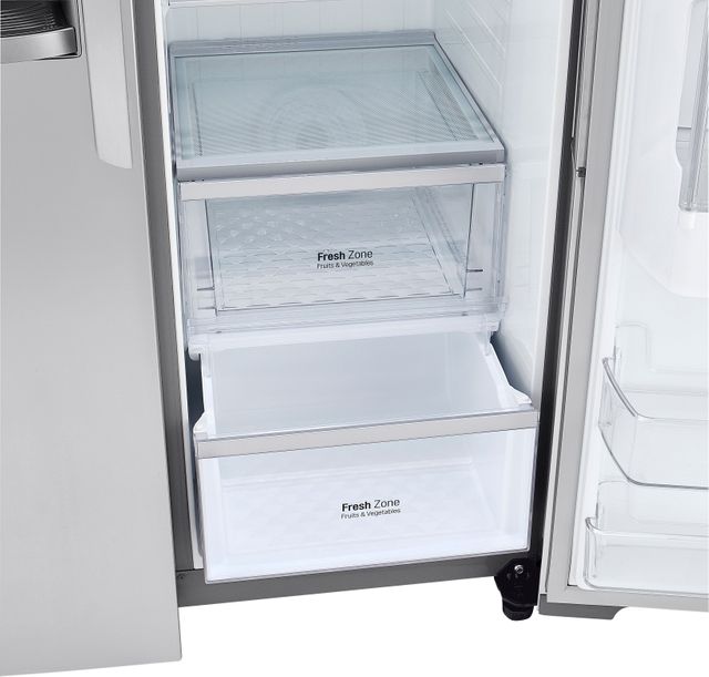 LG 21.7 Cu. Ft. Stainless Steel Counter Depth Side-By-Side Refrigerator 8