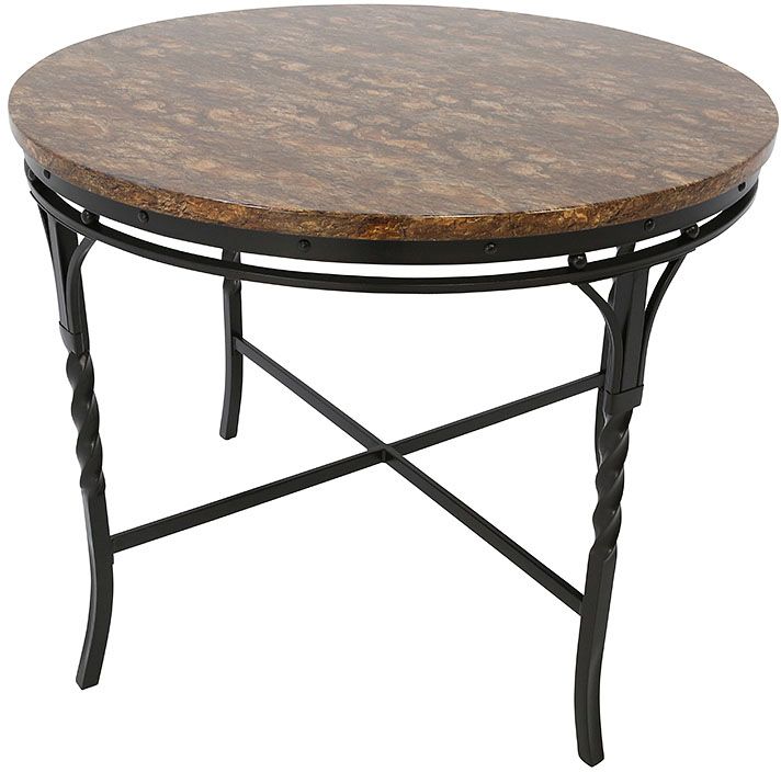 Casual round outlet dining table