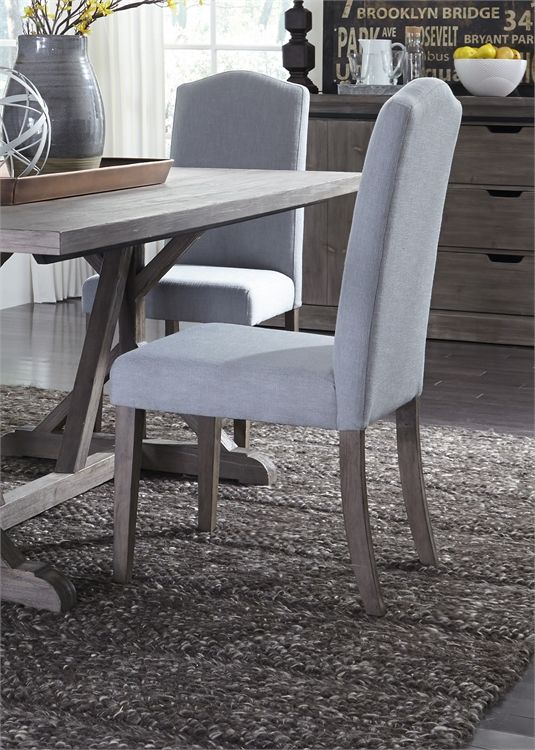 Liberty Furniture Carolina Lakes Distressed Gray Dining Side Chair-0