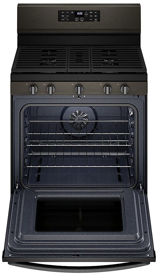 Whirlpool® 30" Black Stainless Freestanding Gas Range with 5-in-1 Air Fry Oven 3