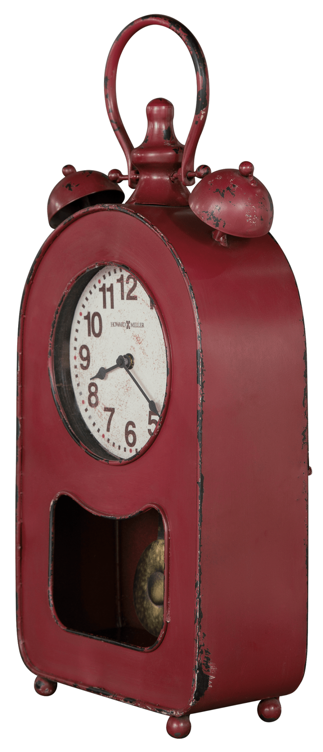 Howard Miller® Ruthie Antique Red Mantel Clock 1