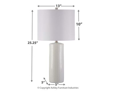 Signature Design by Ashley® Steuben Set of 2 White Table Lamps 2