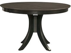 John Thomas Furniture® Cosmopolitan Siena Coal/Black Pedestal Table