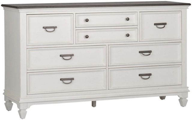 Liberty Furniture Allyson Park Wire Brushed White 8 Drawer Dresser 1