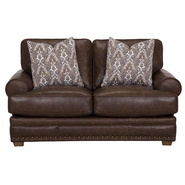 Franklin Tula Leather Brown Sofa & Loveseat-3