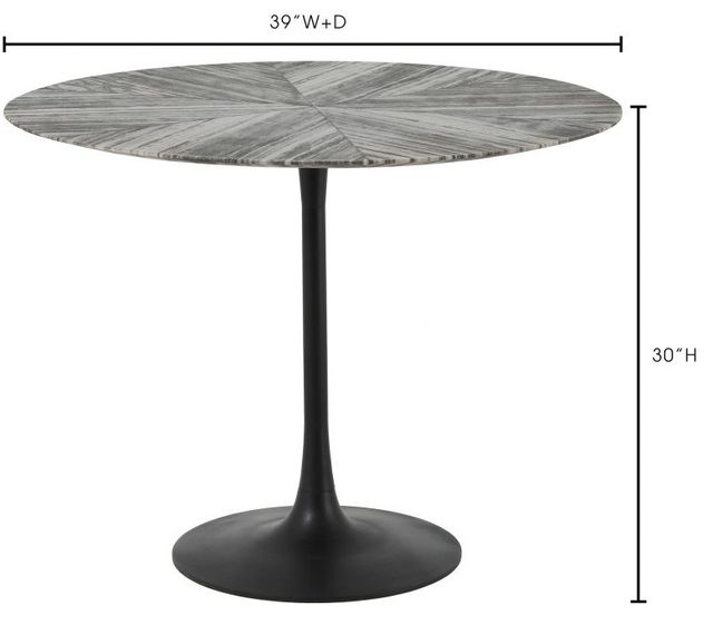 Moe's Home Collection Nyles Marble Dining Table 1