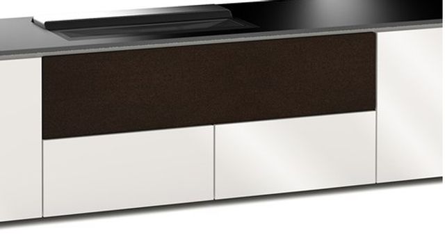 Salamander Designs® Chameleon Miami 245 Warm Gloss White Cabinet with Hisense Projector Integrated 1