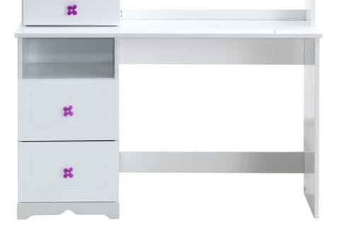 Acme white deals desk drawers