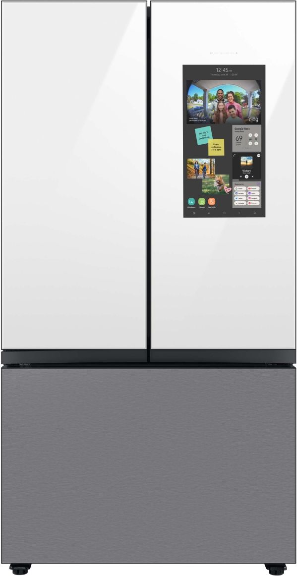 Samsung Bespoke 18" White Glass French Door Refrigerator Top Panel 10