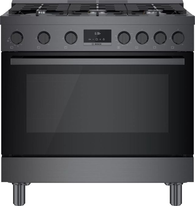 Bosch 800 Series 36" Black Stainless Steel Pro Style Natural Gas Range