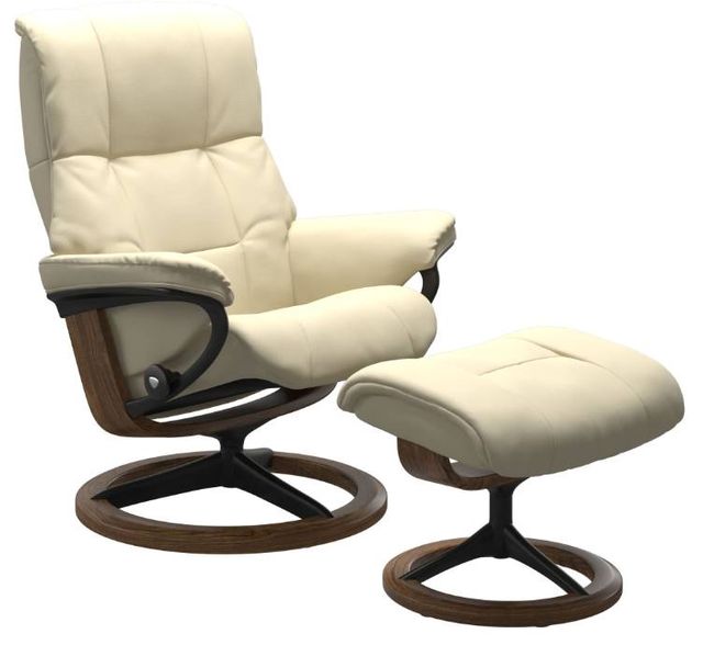 Stressless® by Ekornes® Mayfair Small Signature Base Chair and Ottoman 0