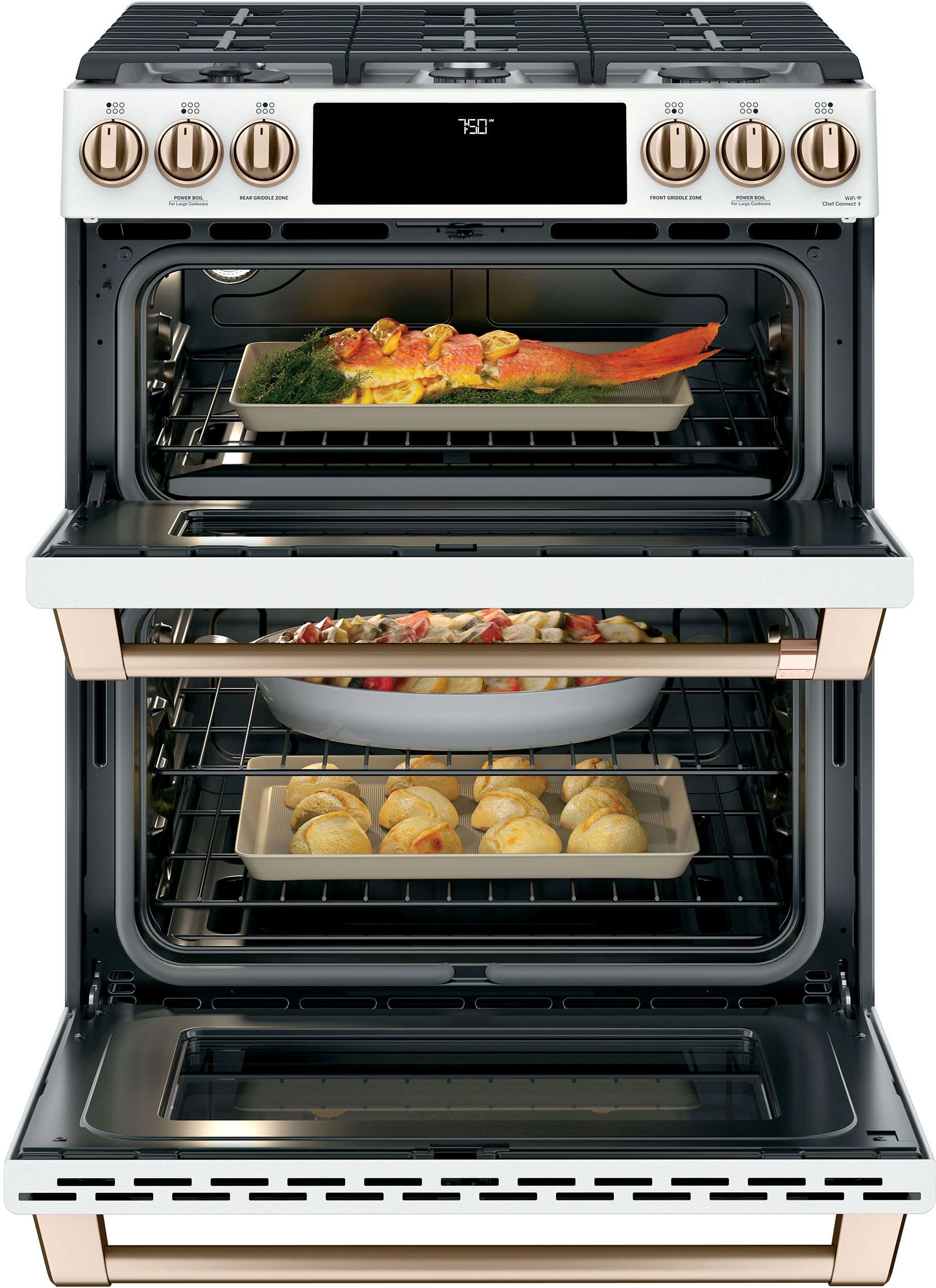 cafe gas range double oven