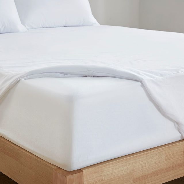 Olliix by Clean Spaces Allergen Barrier White King Mattress and Pillow Protector Set-3