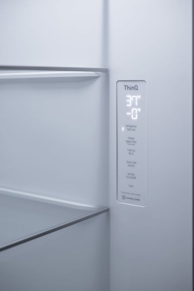 LG 27.1 Cu. Ft. PrintProof™ Black Stainless Steel Side-by-Side Refrigerator 8