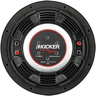 KICKER® CompRT® Black 10" 4-Ohm Subwoofer 3