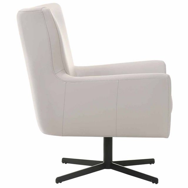 New Classic Acadia Mist Leather Swivel Chair-2