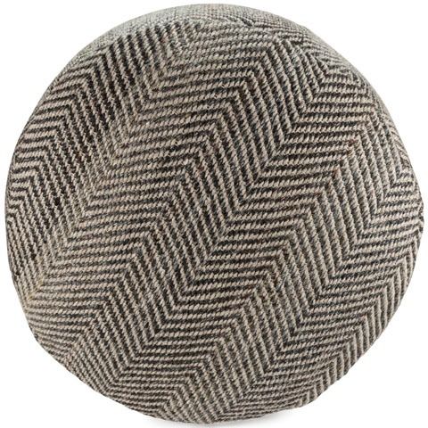 Signature Design by Ashley® Dordie Taupe/Charcoal Pouf 1