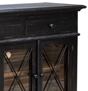 International Furniture Direct Vintage Charcoal 70" Console-3