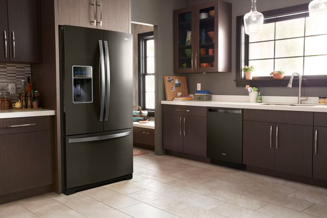 Whirlpool® 26.80 Cu. Ft. French Door Refrigerator-Black Stainless Steel 30