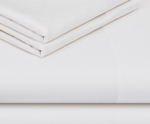 Malouf® Woven™ Rayon From Bamboo White Split Head Queen Bed Sheet