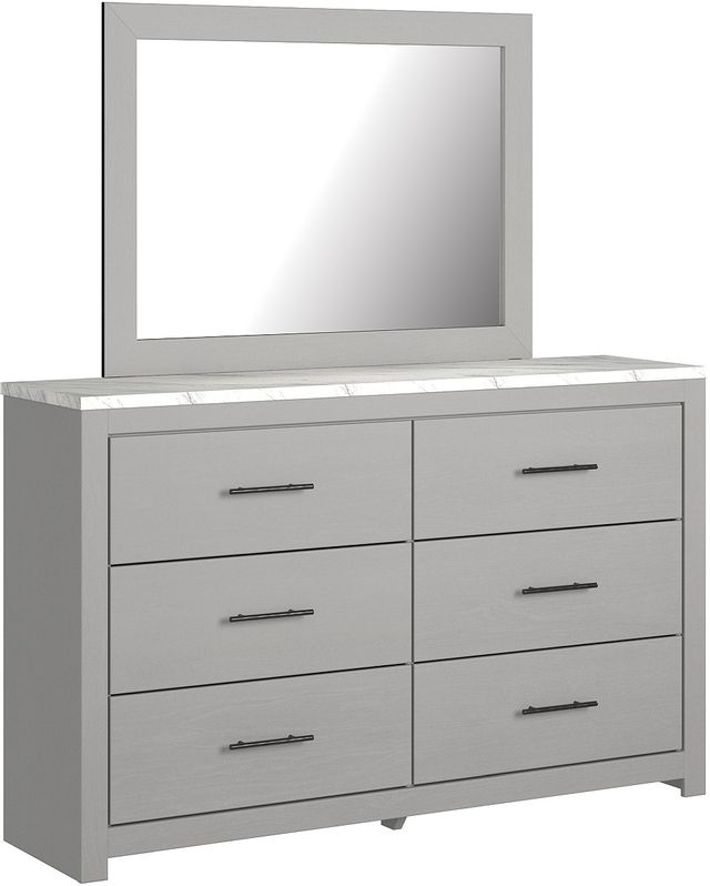 Signature Design by Ashley® Cottonburg Light Gray/White Dresser and Mirror Set 0