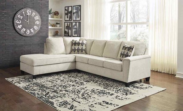 Signature Design by Ashley® Abinger 2-Piece Natural Right-Arm Facing Sleeper Sectional with Chaise-3