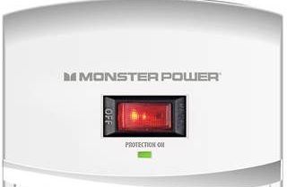 Monster® Core Power 1200 USB Wall Outlet Surge Protector-White 2