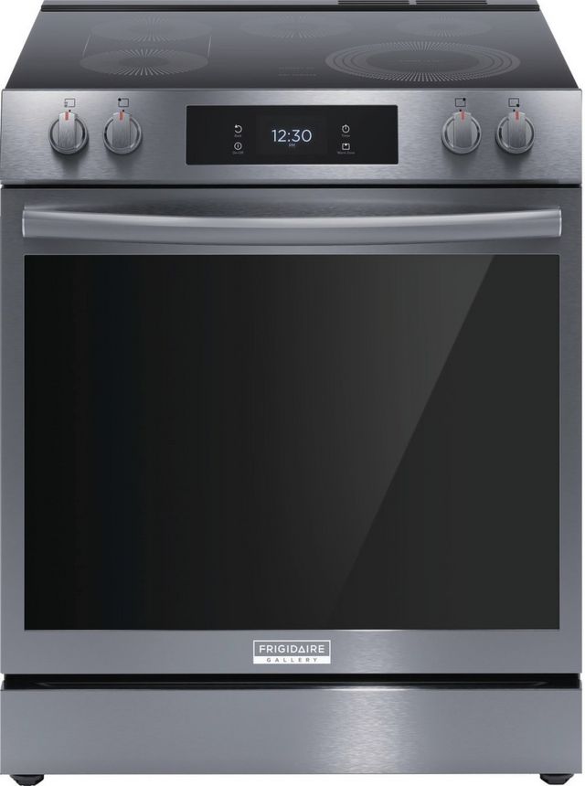 Frigidaire Gallery® 30" Smudge-Proof® Black Stainless Steel Slide In Electric Range