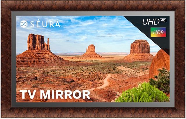Seura® 55" Gramercy Black Frame 4K Ultra HD Mirrored TV 7