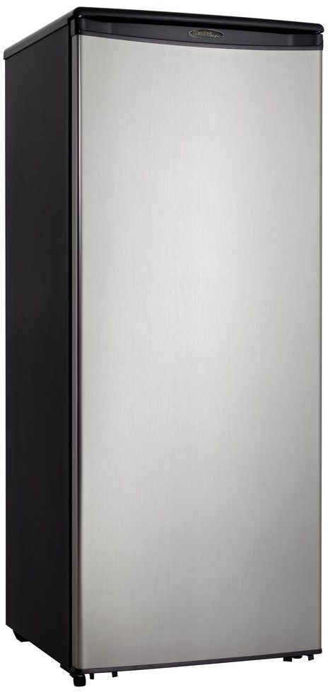 Danby® Designer® 11.0 Cu. Ft. Black with Stainless Steel Counter Depth Freezerless Refrigerator 1