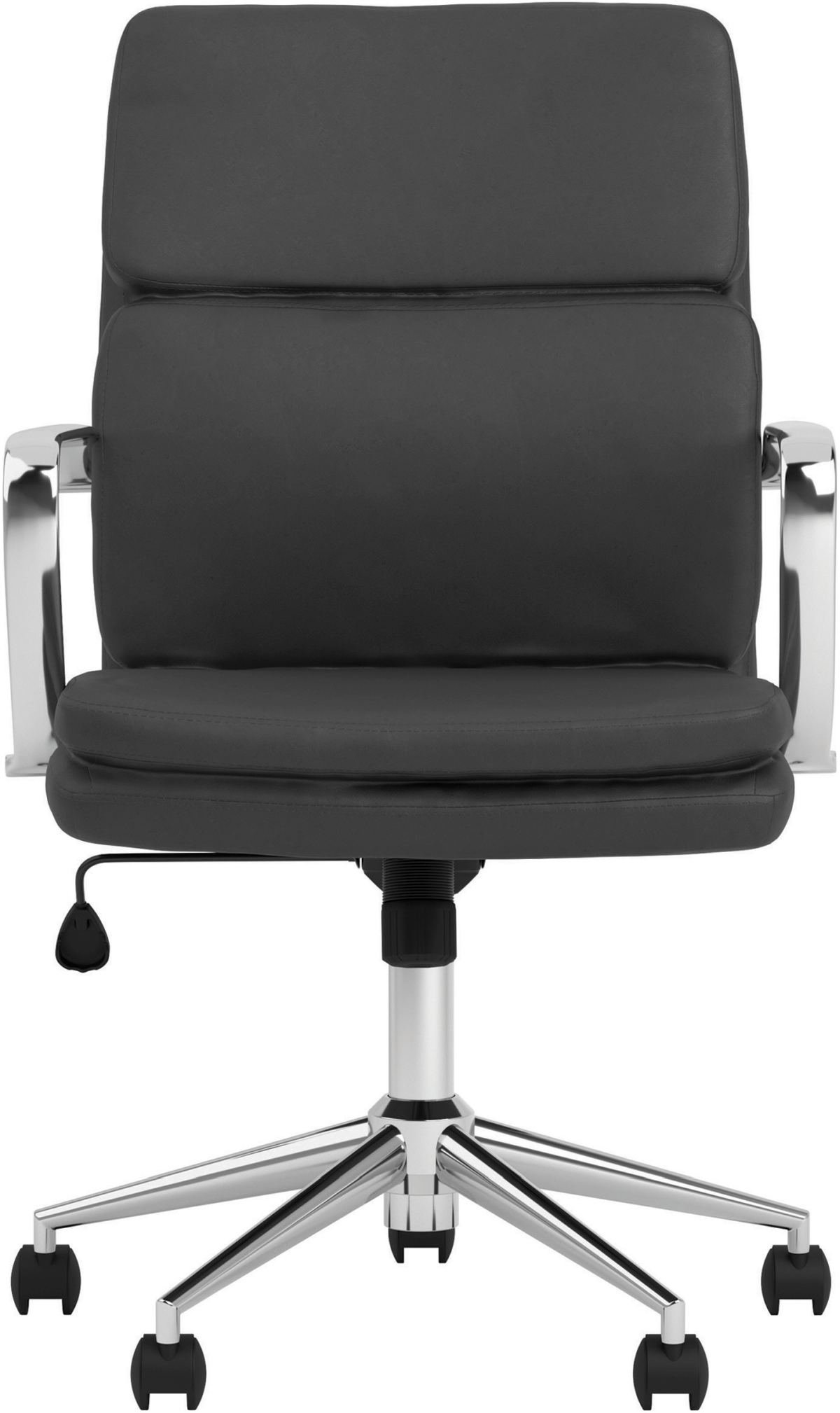 Cushioned office discount chair with arms